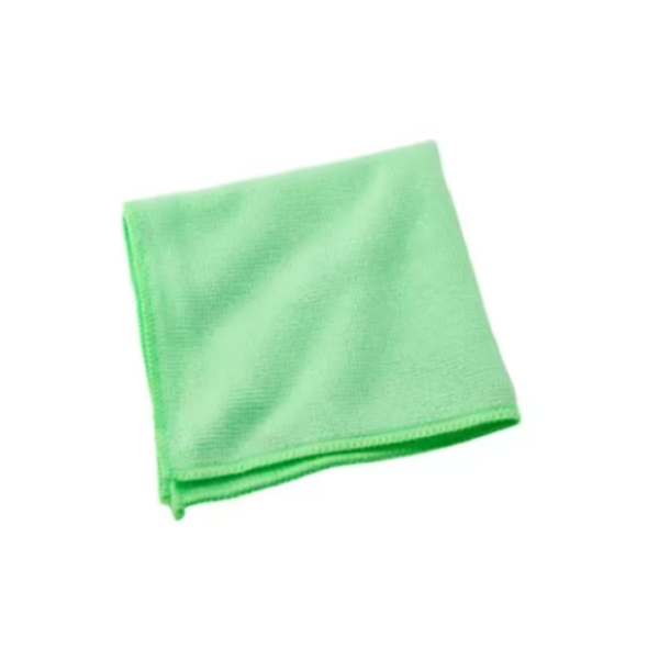 Cleaning Cloth 16X16 IN Microfiber Green Square 24/Pack
