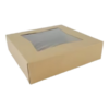Pastry Box 10"x10"x2.5" with Window Kraft