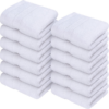Thomaston Plush White Washcloth 13" x 13"