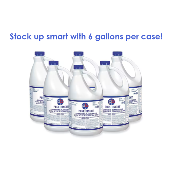 Pure Bright Bleach 6% -1 GAL Liquid Germicidal - 6/Case - Image 4