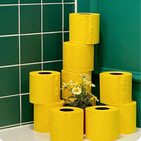 Colored Toilet Paper Compact Roll - 140 Sheets - 3 ply - Image 3