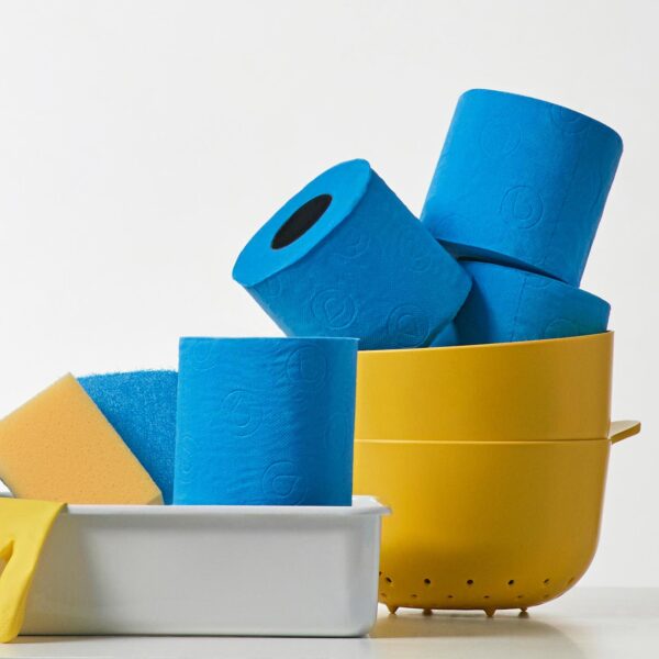 Colored Toilet Paper Compact Roll - 140 Sheets - 3 ply - Image 5