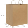 Kraft Shopper Paper Bag 14"X10"X15.25" #81 With Handle - Image 2