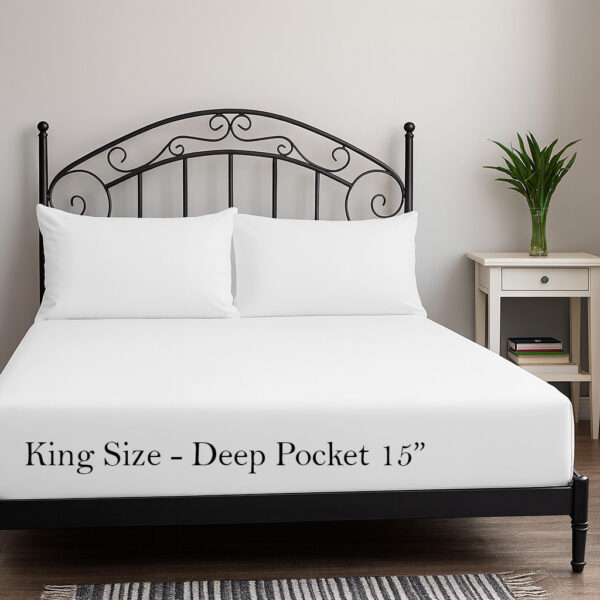 T-300 Fitted Sheet King 78"x80"x15" - Image 2