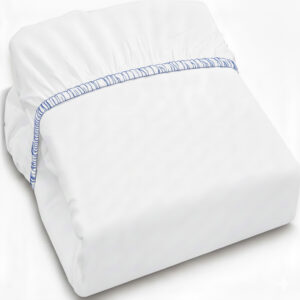 T-200 Twin XL fitted sheet navy thread