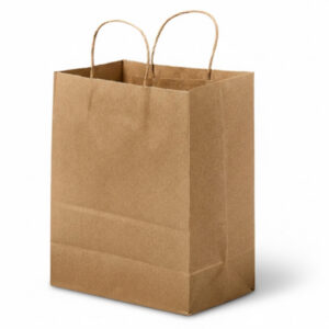 Victoria Bay Shopper Bag 8X4.5X10.25 IN Paper Kraft With Handle — 250/Case